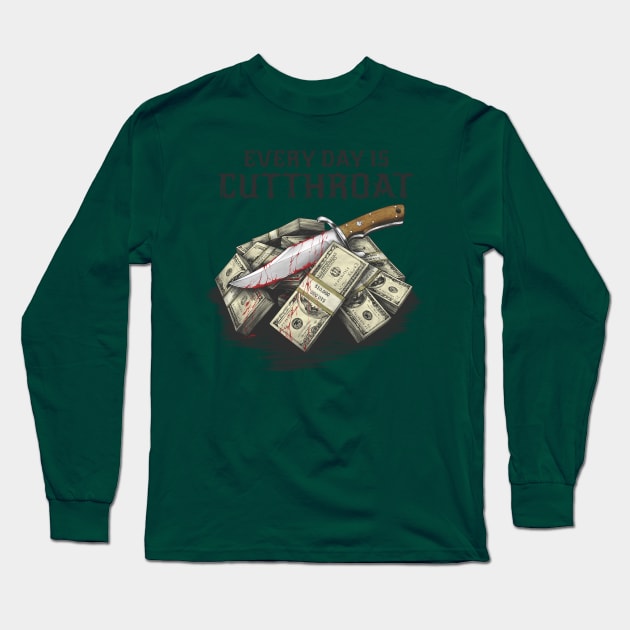 A cutthroat World Long Sleeve T-Shirt by Unboxed Mind of J.A.Y LLC 